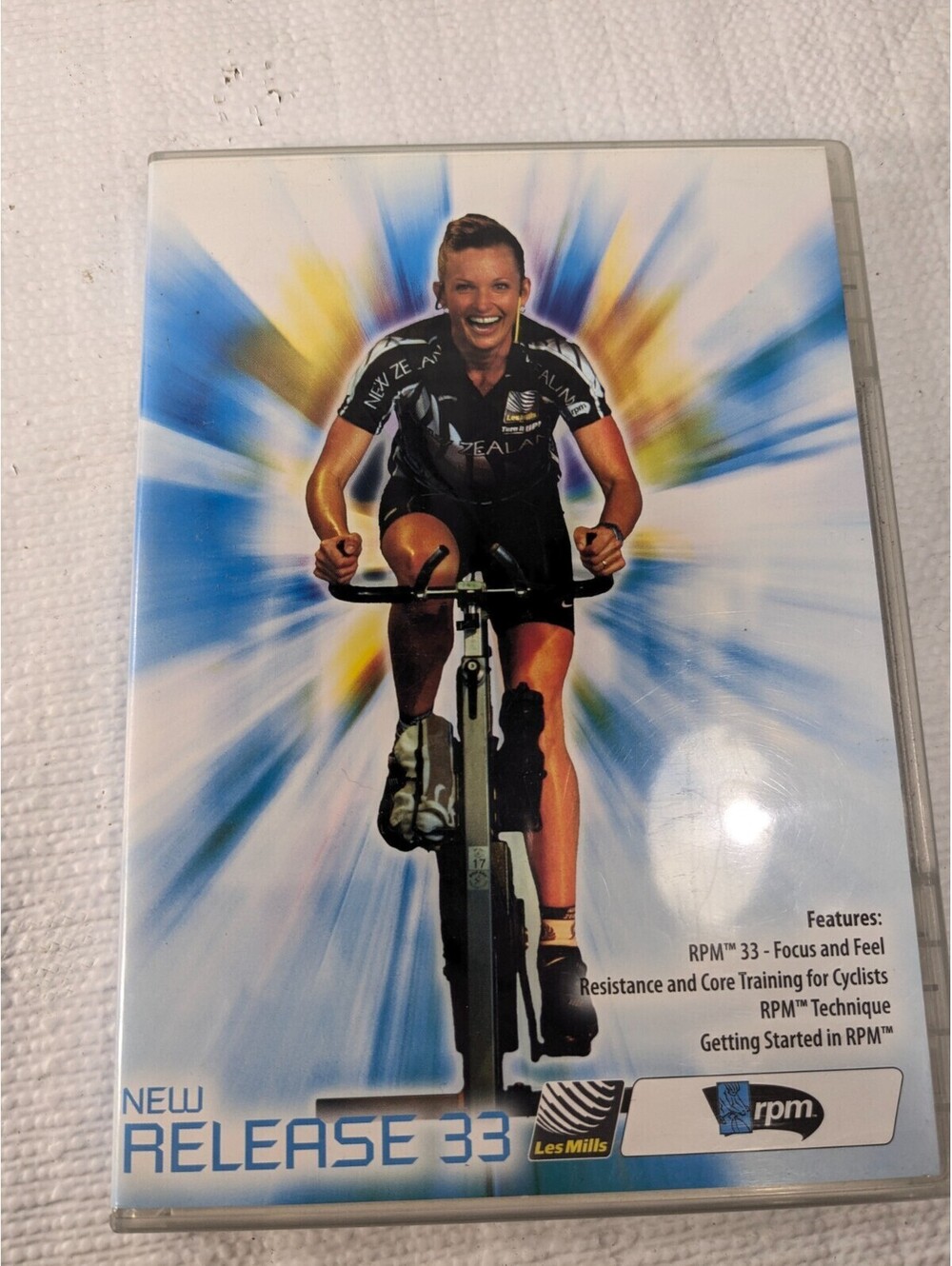 Les Mills RPM 33 DVD CD Notes set Spinning Cycling Workout Video Resistance core